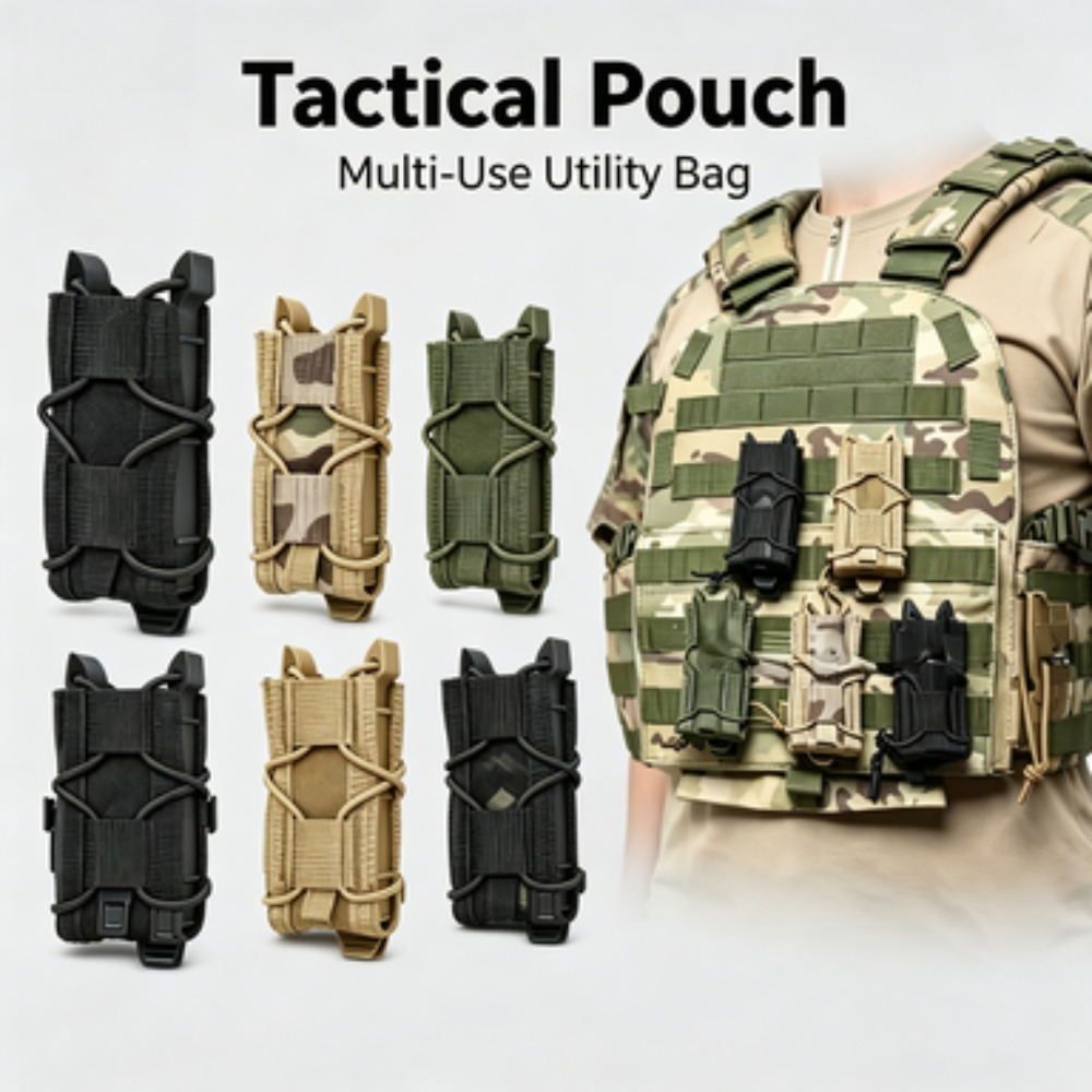 Outdoor Hunting Gear Storage - Kantong Majalah Taktis 9MM untuk Pistol,