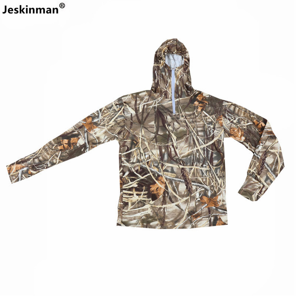 Hunting And Outdoor Shows - Jaket Bertudung Memancing Perlindungan Matahari Musim