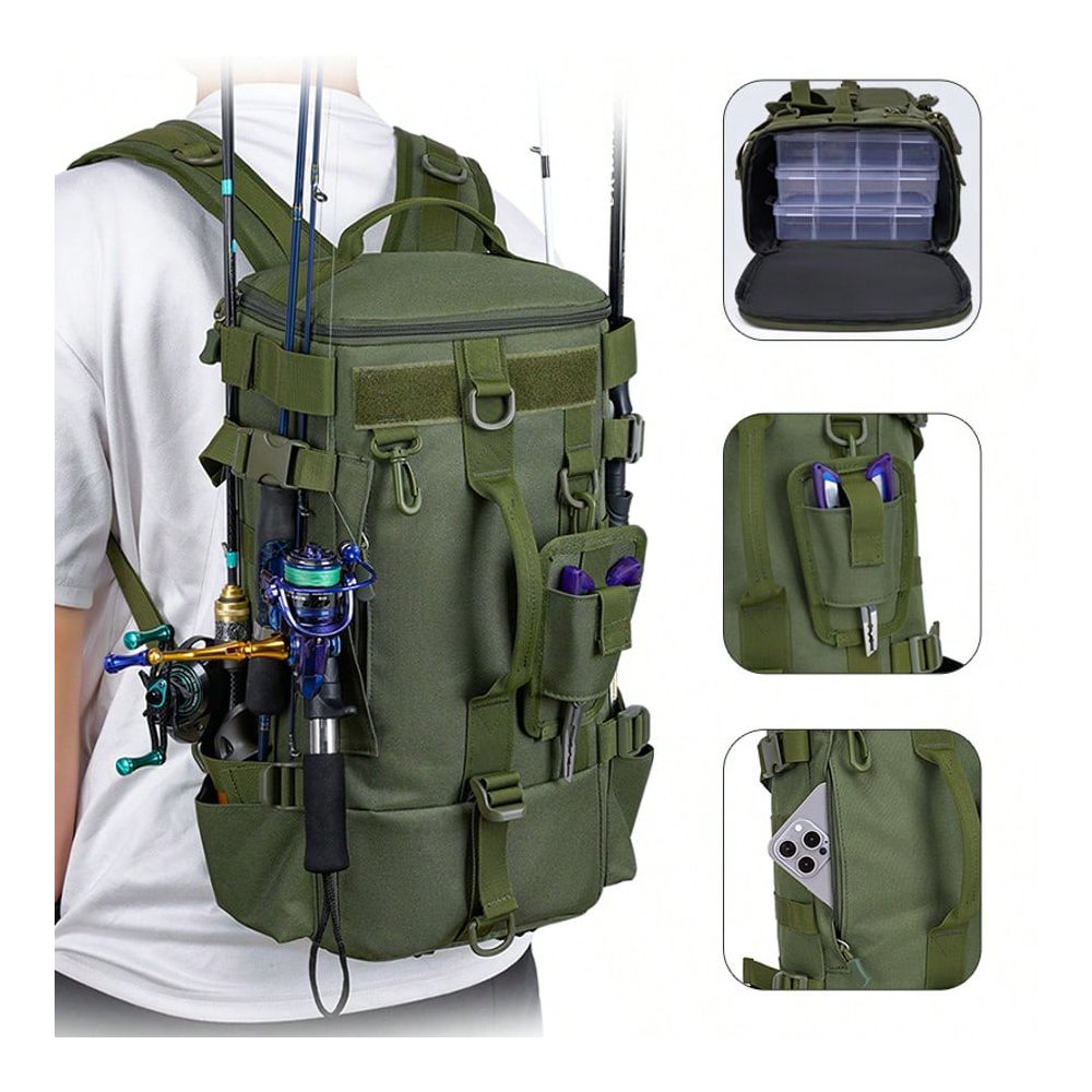 Outdoor Hunting Gear Storage - Ransel Pancing Pria, Tas Perlengkapan Pancing