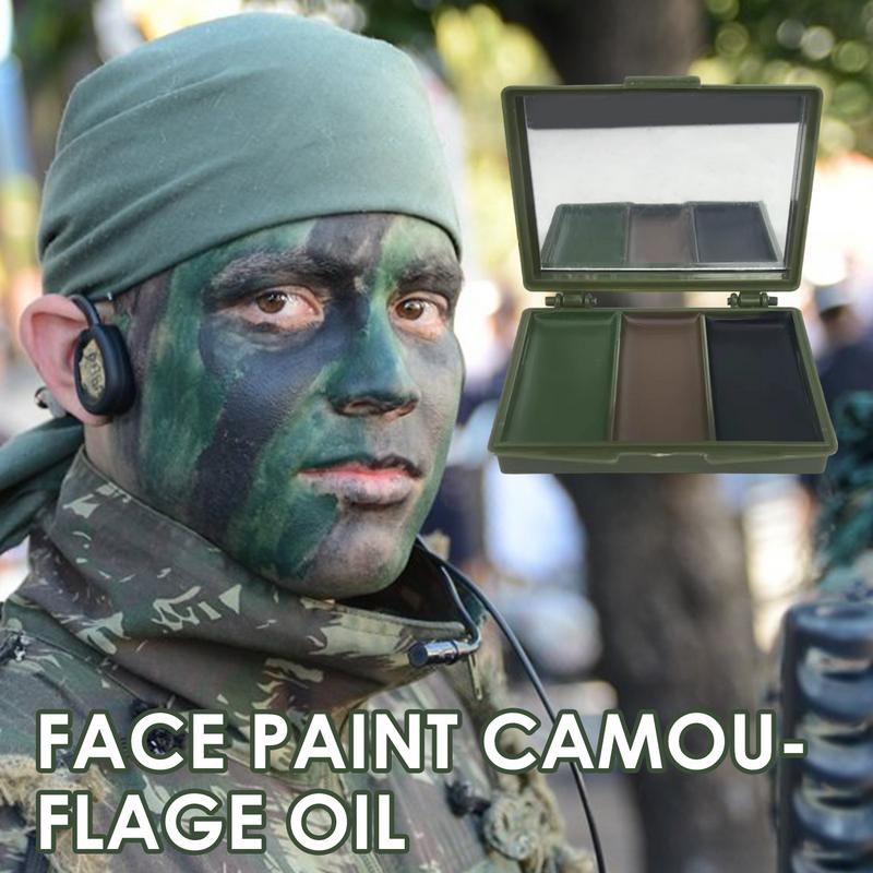 Camo Face Paint - 3 warna penggemar tentara CS menembak
