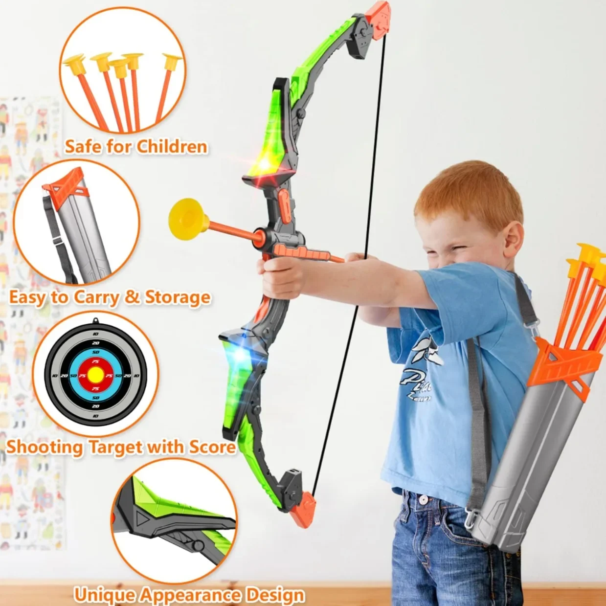 Busur dan anak panah untuk ana - Outdoor Hunting Games For Kids ulasan dan harga