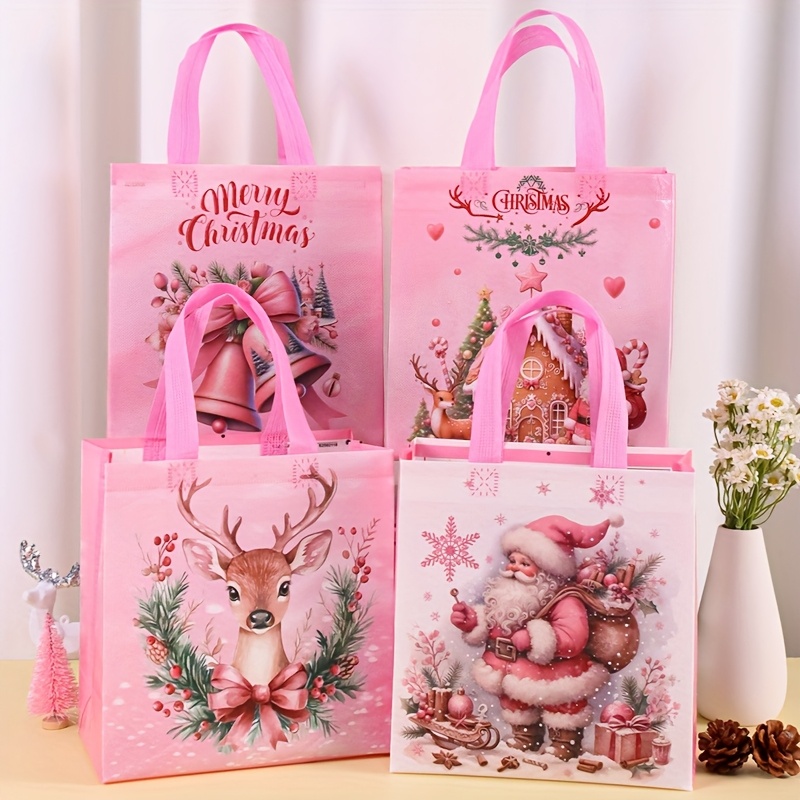 4/8 Buah Tas Tote Natal Merah  - Elk Bugle Call ulasan dan harga