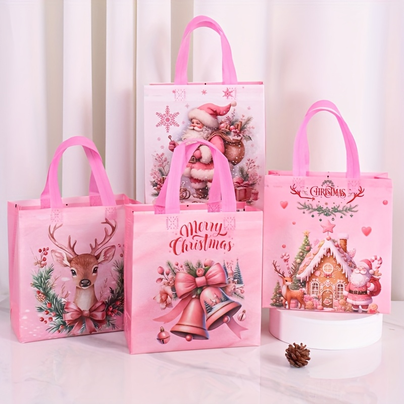 4/8 Buah Tas Tote Natal Merah  - Elk Bugle Call ulasan dan harga