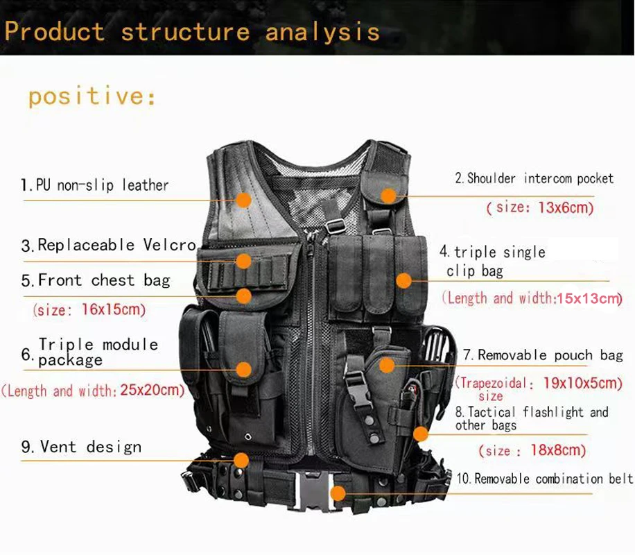 Rompi Taktis Molle yang Dapat  - Hunting Outdoor Game ulasan dan harga