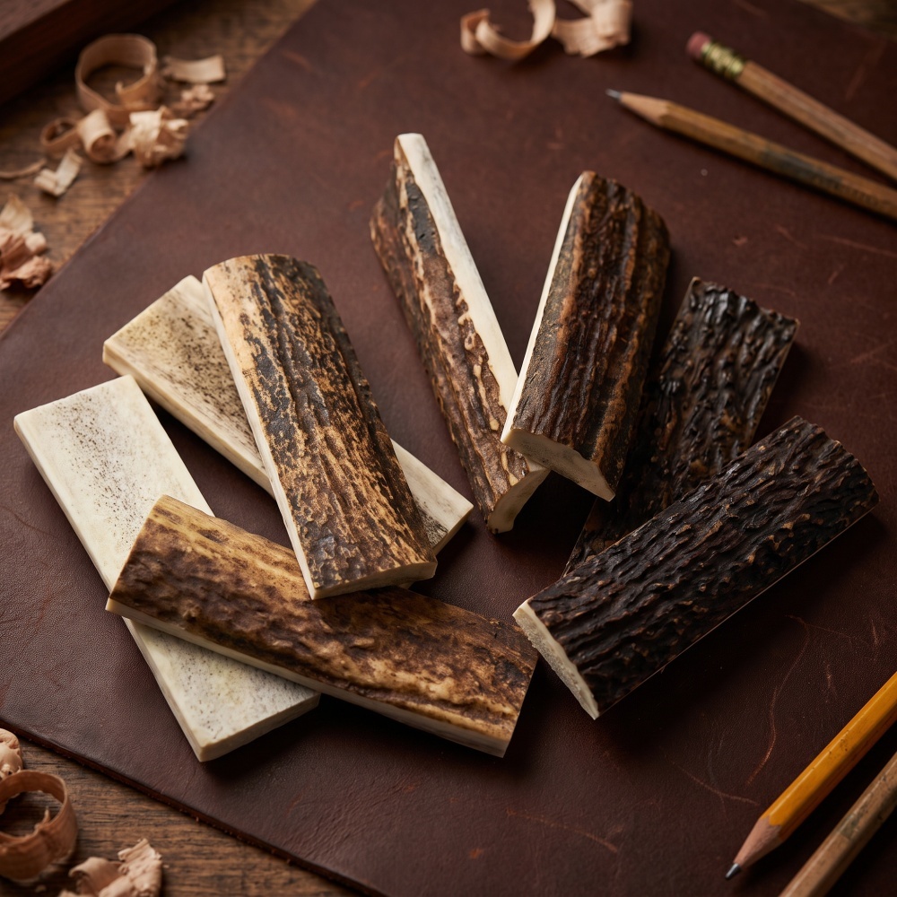1 Pasang Gagang Pisau dari Tan - Elk Bugle Call ulasan dan harga